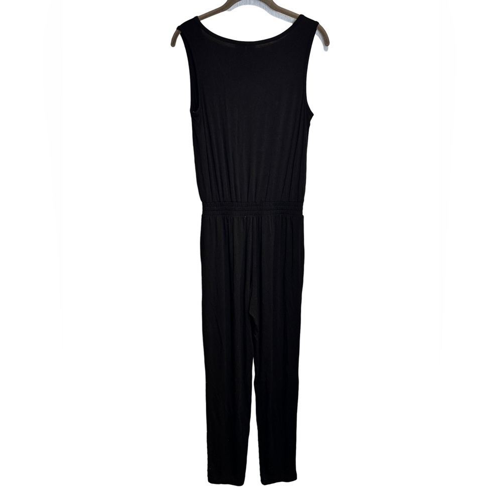 Joie Black Stretchy Sleeveless Scoop Neck Elastic Waist Jumpsuit size XS - Picture 3 of 7